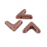 Czech AVA Bead kralen 10x4mm Vintage Copper