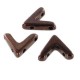 Cuentas de vidrio Czech AVA beads 10x4mm - Jet Bronze