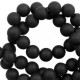 Acrylic beads 10mm round Matt Black