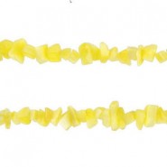 Glass Chips beads Sunrise yellow