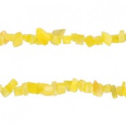 Glass Chips beads Blazing yellow