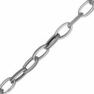 DQ Metal chain Deco 7x14mm Antique silver