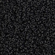 Miyuki spacer Beads SPR 2.2x1mm - Black matted SPR2-401F