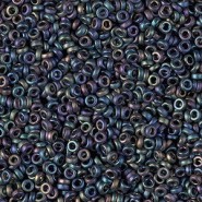 Miyuki spacer Beads SPR 2.2x1mm - Matted multi iris SPR2-401FR