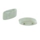 Carrier beads 9x17mm White Mint Luster