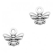 DQ metal charm Bee Antique Silver