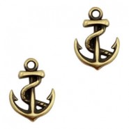 DQ Metal charm Anchor 16x12mm Antique bronze