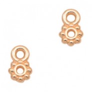 DQ Metal charm Flower 7x4mm Rosegold