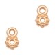 DQ Metal charm Flower 7x4mm Rosegold