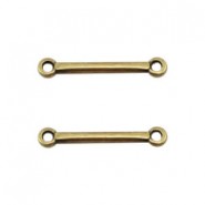 DQ Metal connector / spacer bar 18mm Antique bronze