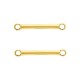 DQ Metal connector / spacer bar 18mm Gold