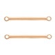 DQ Metal connector / spacer bar 30mm Rosegold