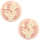 Basic cabochon Camee 20mm boeket Vintage rose-antique gold