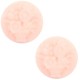 Basic cabochon Cameo 20mm bouquet Light pink-off white