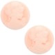 Basic cabochon Camee 20mm Light pink-off white