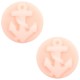 Basic cabochon Camee 20mm Anker Light pink-off white