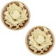 Basic cabochon Cameo 20mm Rose Brown-antique gold