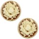 Basic cabochon Camee 20mm Roos Brown-antique gold