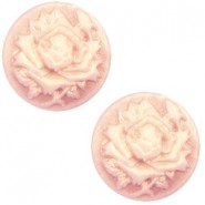 Basic cabochon Cameo 20mm Rose Vintage rose-antique gold