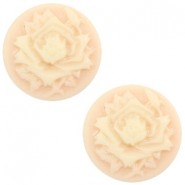Basic cabochon Camee 20mm Roos Light peach-beige