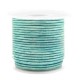 DQ Leer rond 2mm Vintage lark green metallic