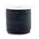 DQ Leer rond 2mm Dark peacock blue