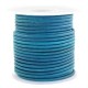 DQ Leer rond 3mm Vintage aqua dazzle blue