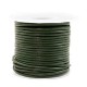 DQ Leer rond 2mm Army green metallic