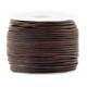 DQ Leer rond 1mm Vintage chocolate brown