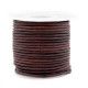 DQ Leer rond 2mm Mauve brown