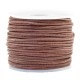 DQ Leer rond 1mm Red brown-vintage finish