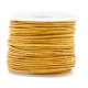 DQ Leer rond 1mm Vintage golden yellow