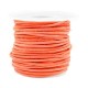 DQ Leer rond 2mm Antique orange
