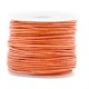 DQ Leer rond 1mm Antique orange