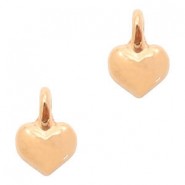 DQ Metal charm Heart Rosegold