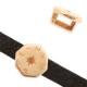 DQ metal slider Compass Ø 10mm Rosegold