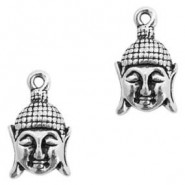 Metal charm Buddha 19x11mm Antique silver