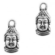 Metal charm Buddha 15x7mm Antique silver