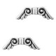 Metalen kraal Angel Wings 5x16mm Antiek zilver