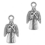 Metal charm Angel 18x10mm Antique silver