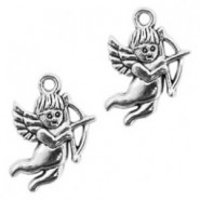 Metal charm Cupido 22x16mm Antique silver