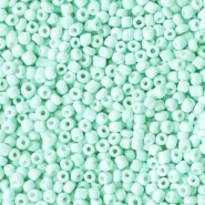Glasperlen rocailles ± 2mm Aquamarine green