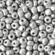 Seed beads ± 4mm Light grey metallic