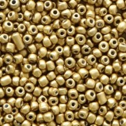 Seed beads ± 2mm Dark champagne metallic