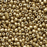 Seed beads ± 2mm Restrained gold
