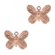 Colgante metálico Mariposa 17x13mm - Oro rosado