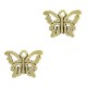 Metal charm Butterfly 10x15mm Gold