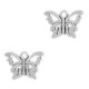 Metal charm Butterfly 10x15mm Antique silver