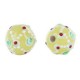 Lampwork bead bumps 20mm Yellow