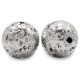 Hematite kraal Lava look 11mm Antique silver